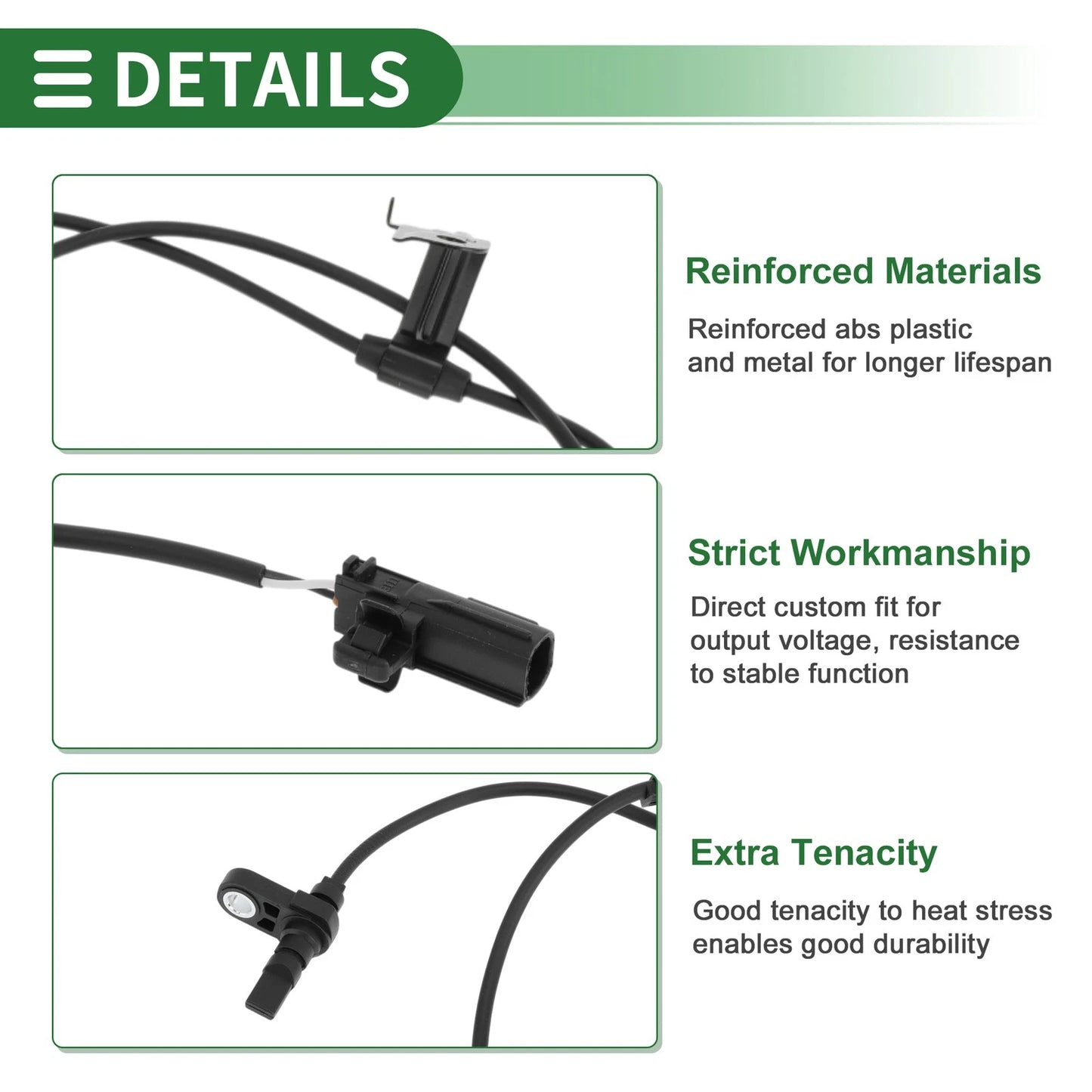 ABS Wheel Speed Sensor for Toyota Yaris (2008-2012) - 1 Pcs