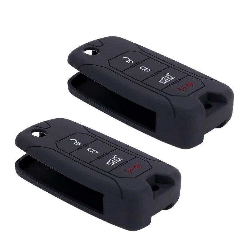 2 x Silicone Key Shell Protector Covers for Jeep Renegade (2015-2021)
