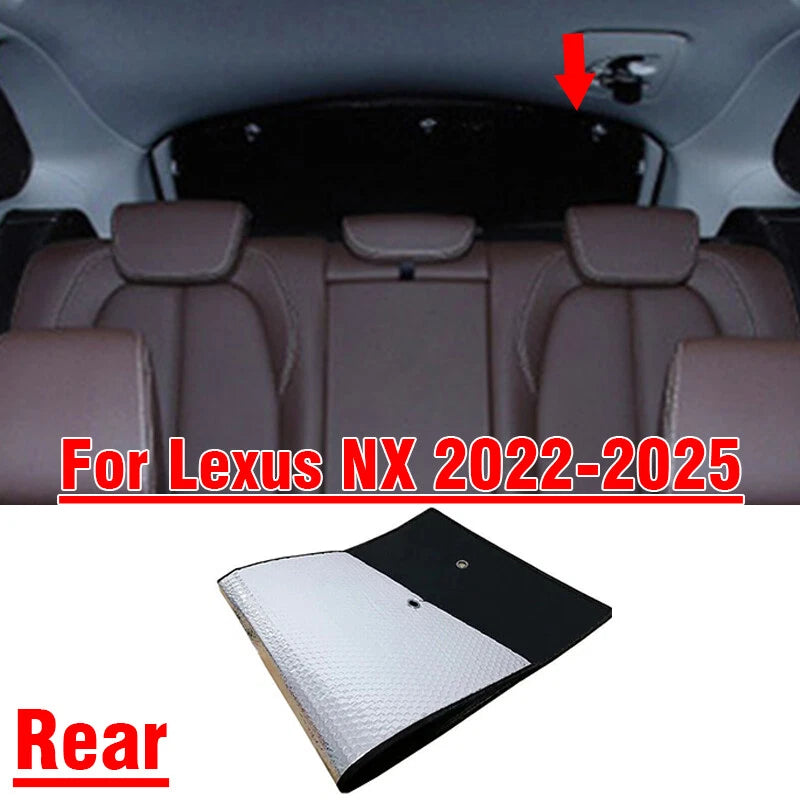 Rear Windshield Privacy Thick Interior Sunshade Cover for Lexus NX (2022–2025)
