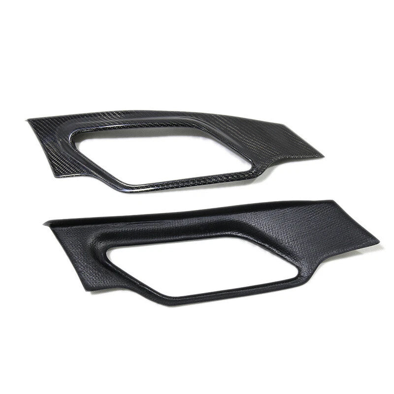 Real Carbon Fiber Side Fender Marker Lamp Cover Trim fit For Mini Cooper S R60