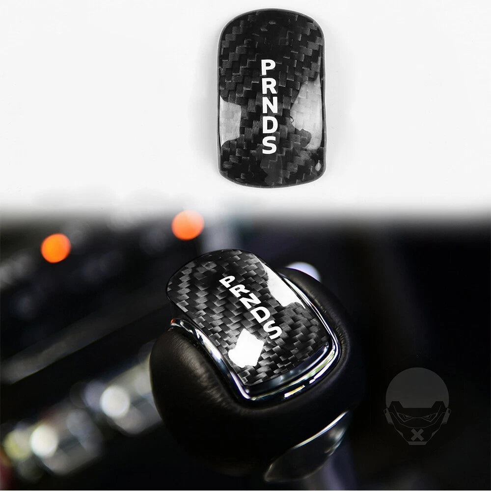 Carbon Fiber Gear Shift Knob Cover for 14-18 Ford Mustang