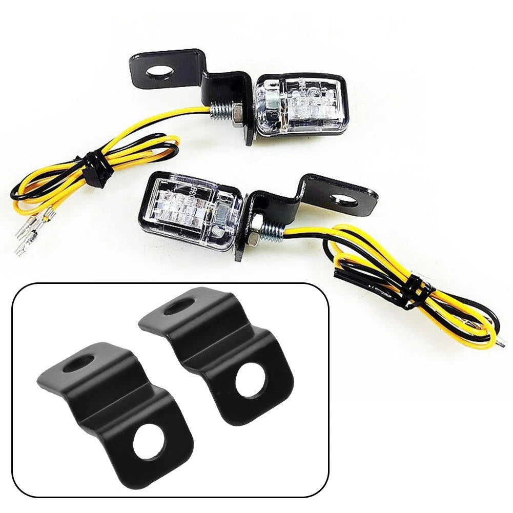 Indicator Lights Bracket 2 x Black Fitting