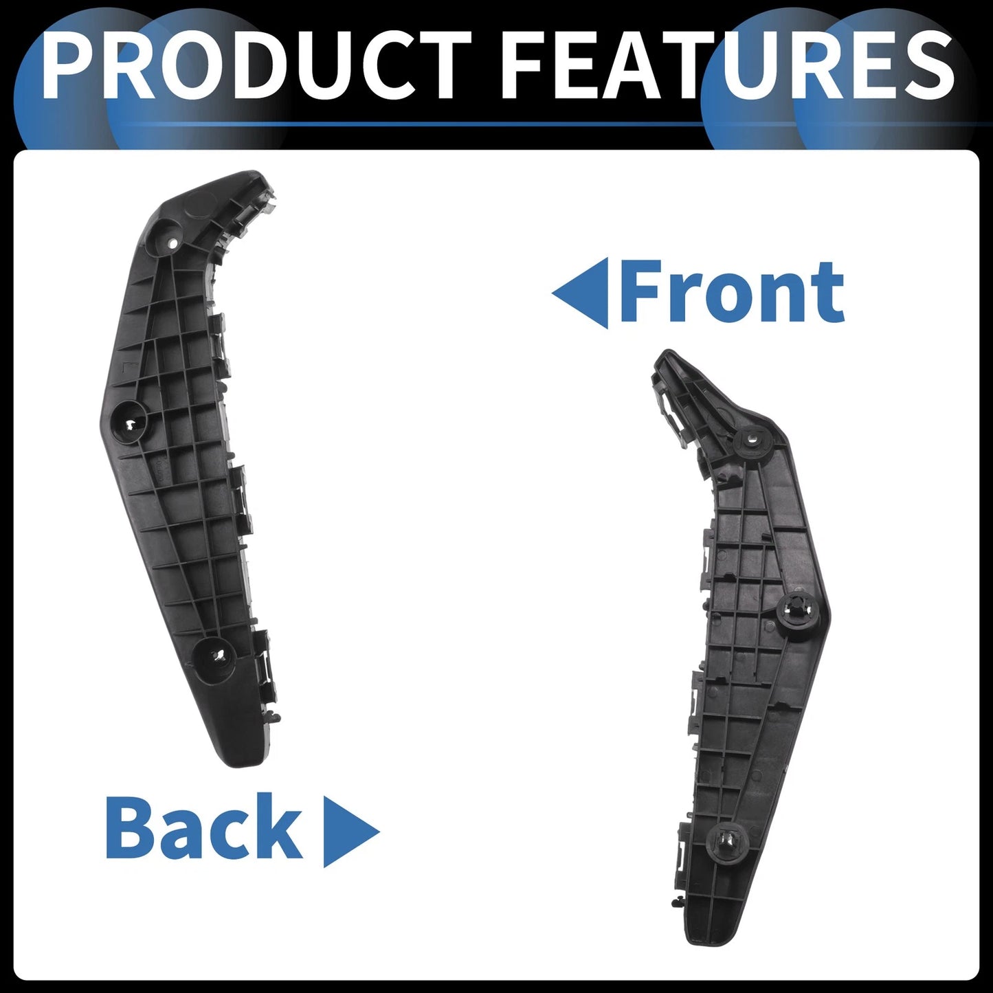 Left Front Bumper Retainer Bracket for Toyota Highlander (2011-2013)