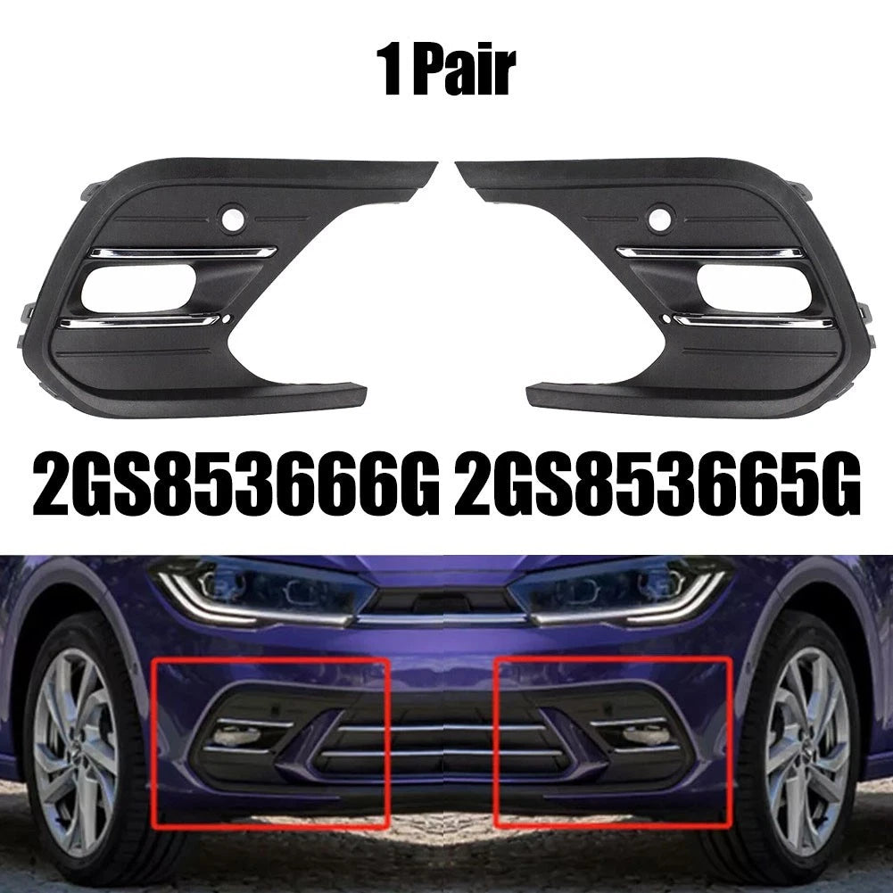 2 x Chrome Front Bumper Fog Light Frame Cover for 2GS (2021–2023)