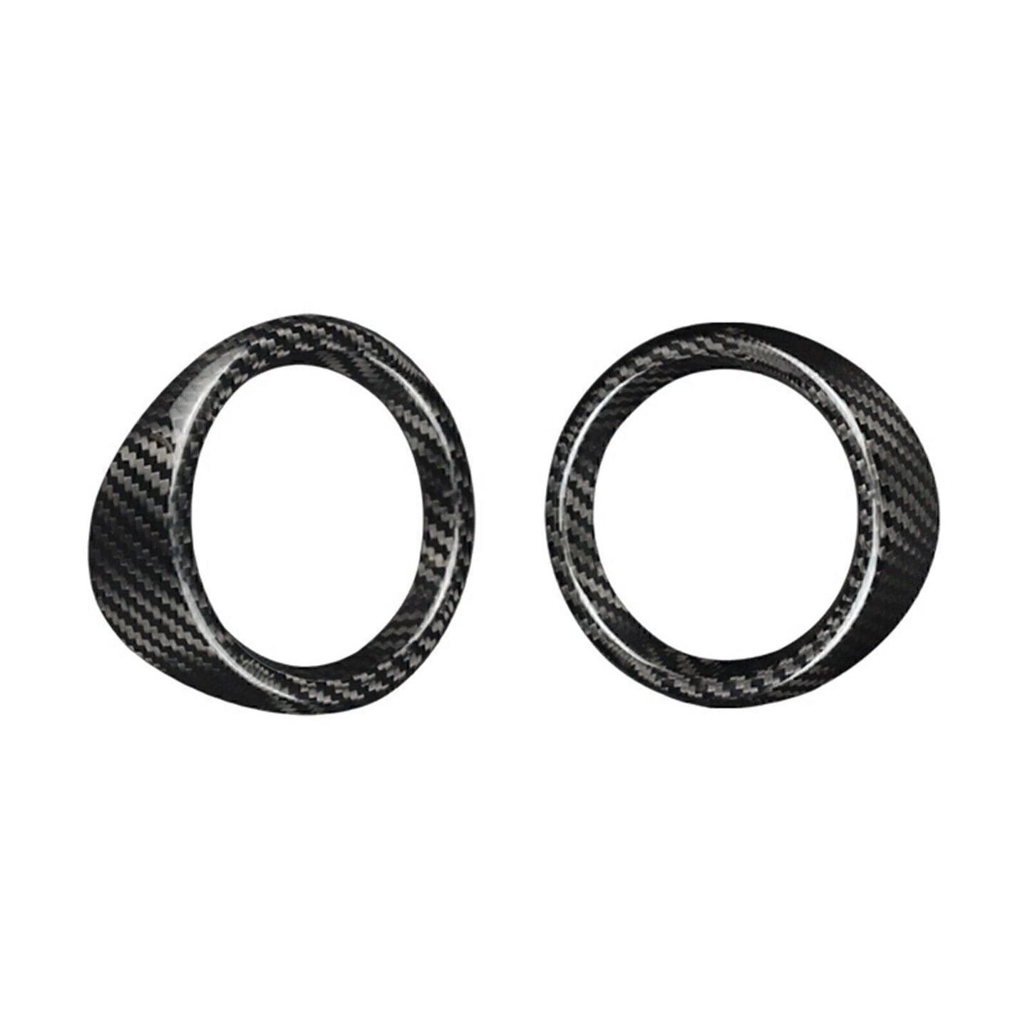 2 x Black Carbon Fiber Air Vent Trim for Chevrolet Camaro (2016-2024)