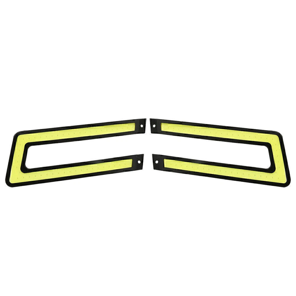 White COB DRL LED Daytime Running Lights for Universal Car Fog Lamp