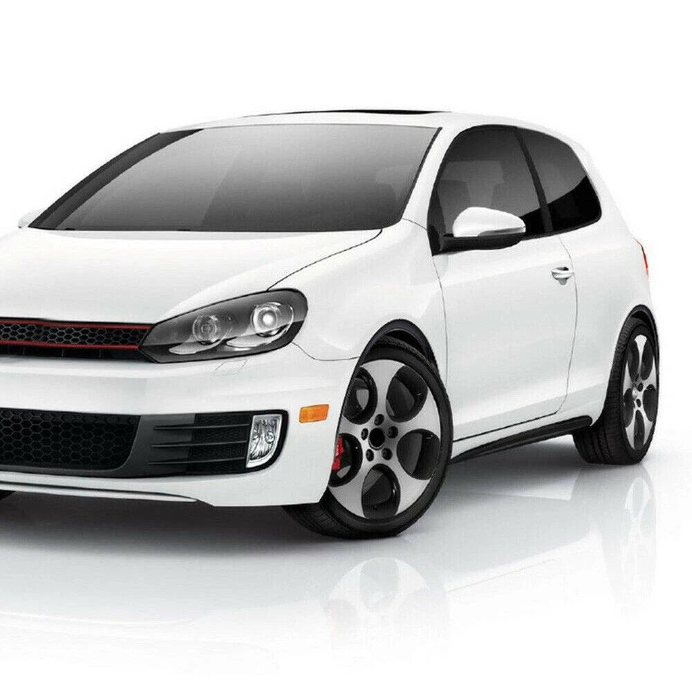 Set Carbon Fiber Car Wheel Trims Eyebrow Arch Trim Lips Fender Flares