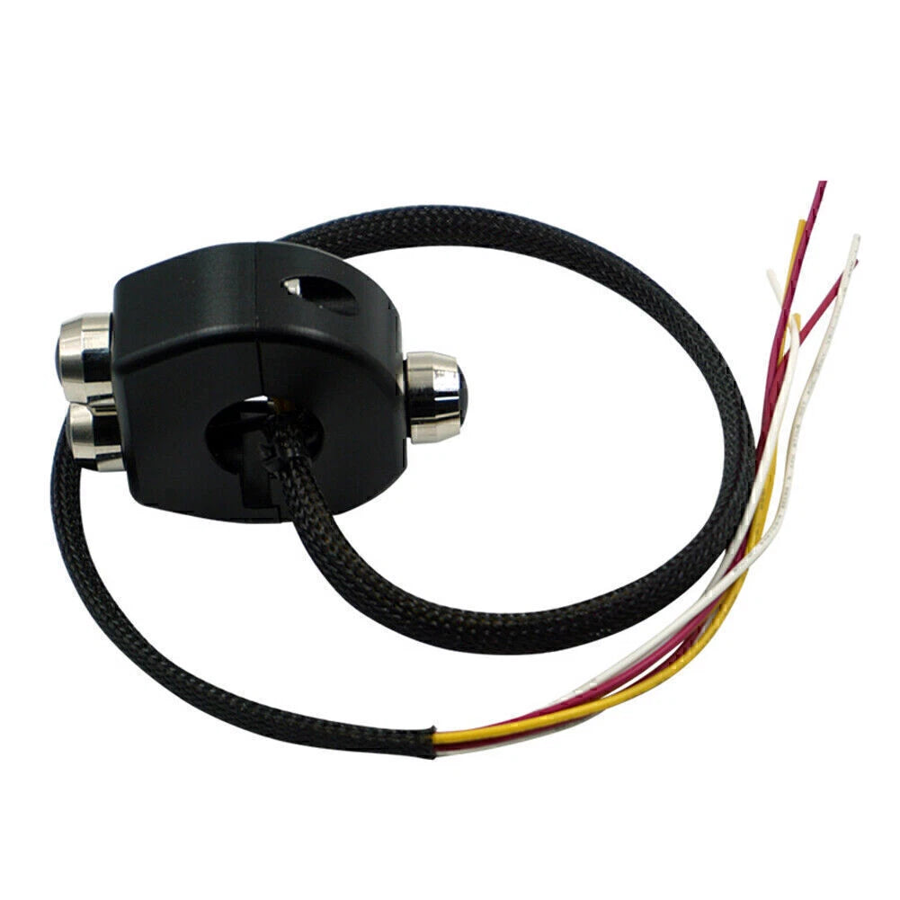 7/8" Black Momentary Button Switch for Motorcycle Handlebar