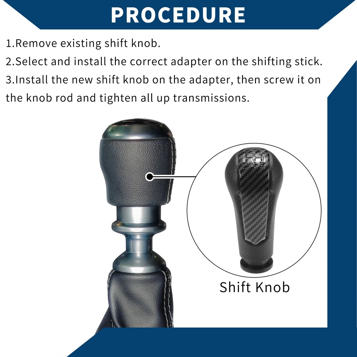 5 Speed Manual Gear Shifter Knob for Chevrolet Spark (2011 - 2014)