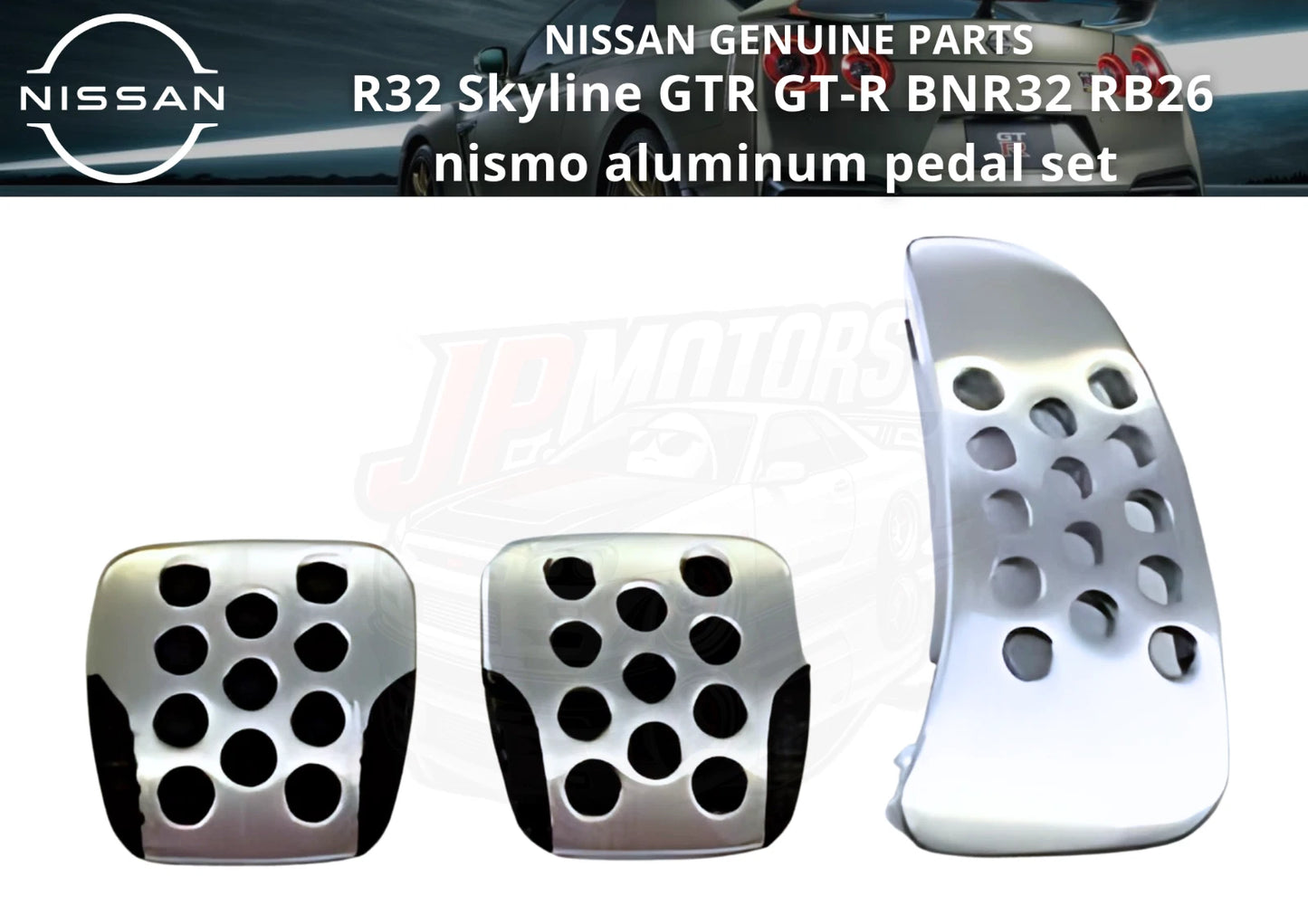 aluminum pedal set for Nissan R32 Skyline GT-R BNR32 (1989–1994)