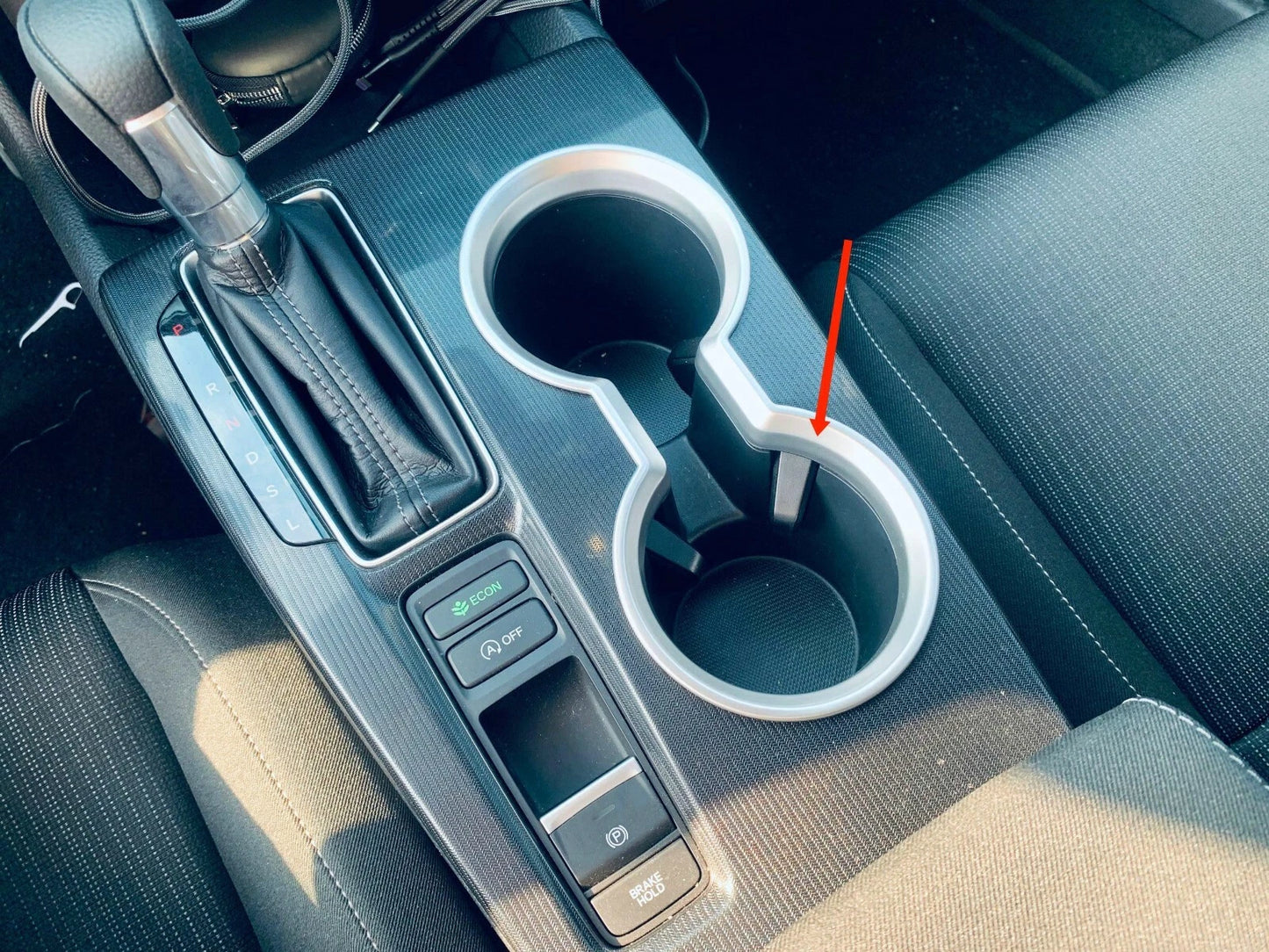 Front Holder Water Cup Frame Cover Trim for 2022-2023 Honda Civic ABS 1 x