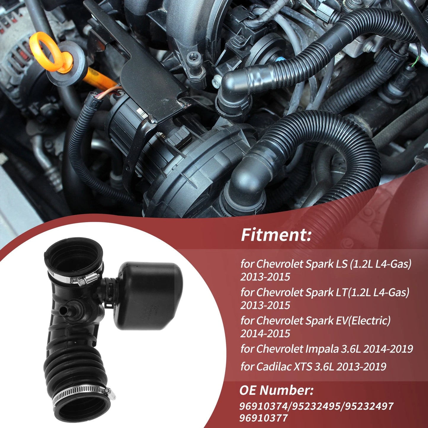 Air Cleaner Outlet Duct Hose for Chevrolet Spark (2013-2015)