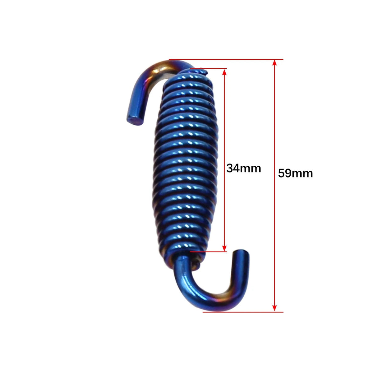 5pcs / 59mm / Blue Swivel Universal Muffler Exhaust Pipe Spring for Motorcycle