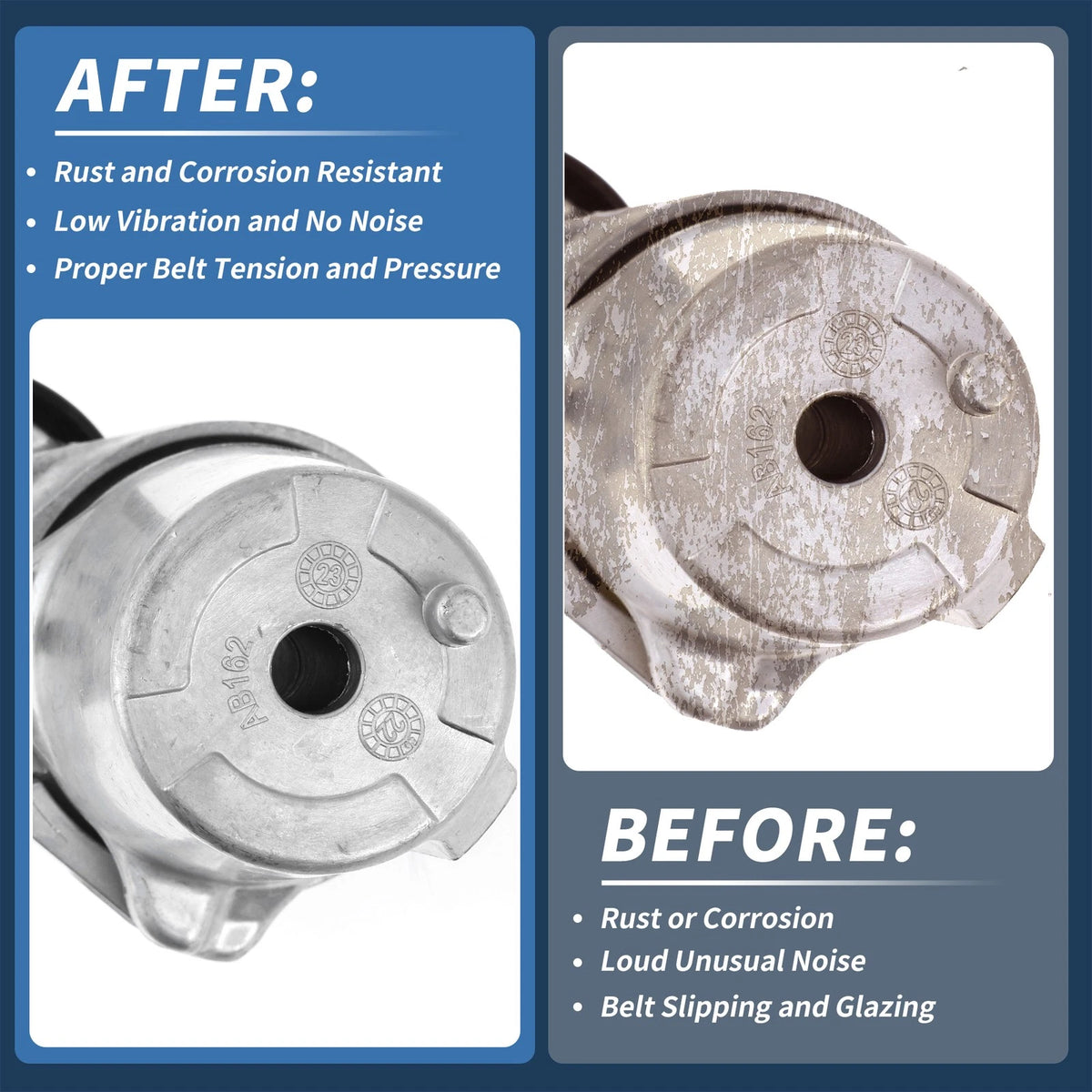 Belt Tensioner for BMW 320D 2.0D 2004-2013 (2 x) for BMW 1 3 5 Series