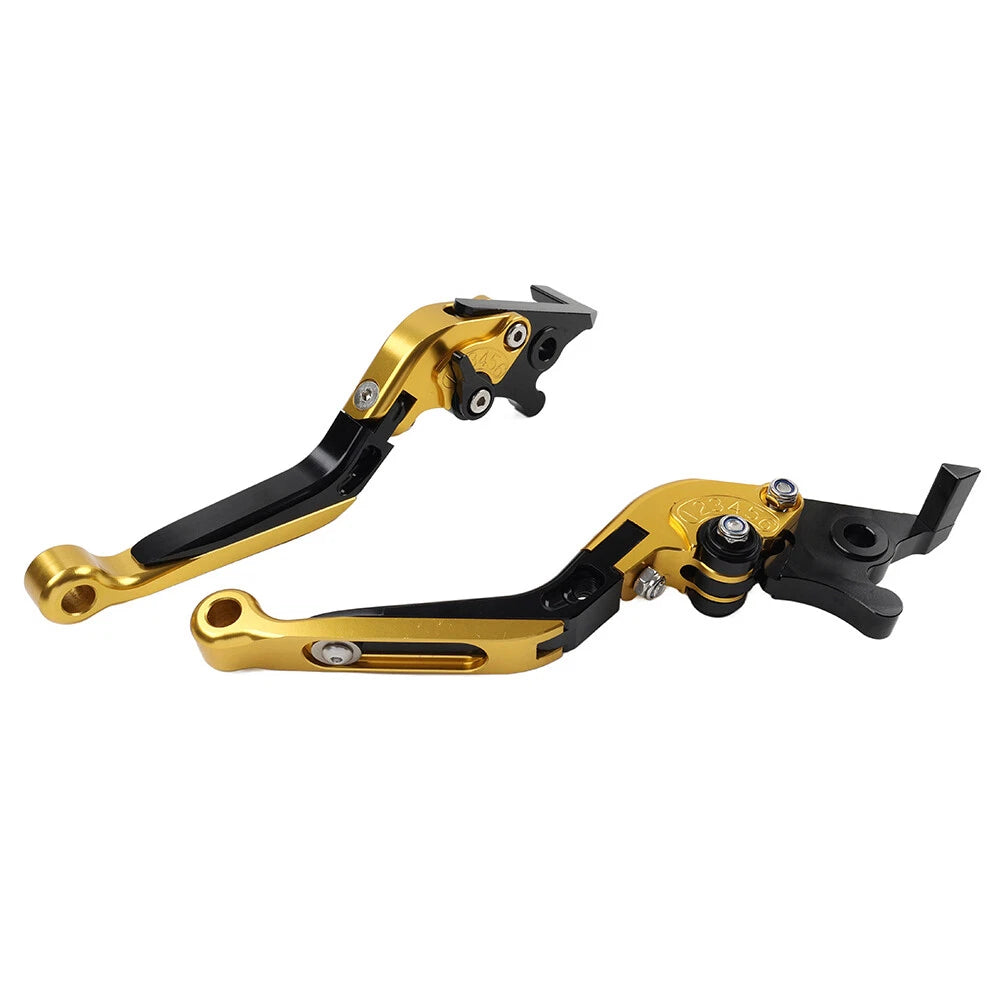 Gold Extendable Brake Clutch Levers for Honda CBR600RR CBR1000RR (07-22)