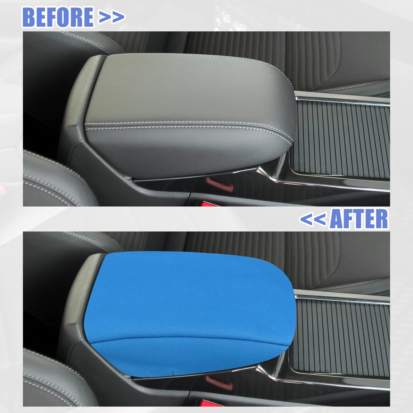 Console Armrest Box Cover for Toyota Tacoma 2016-2022 Protector Blue