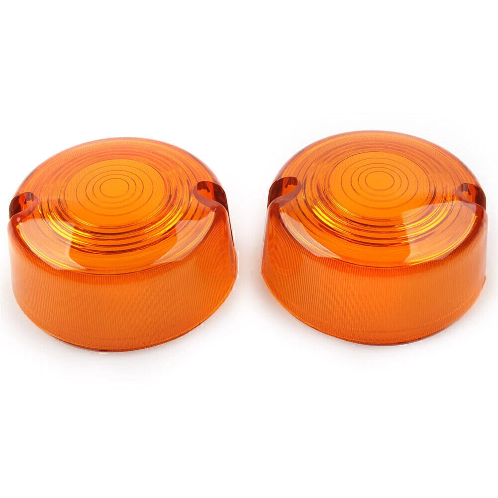 Amber Turn Signal Lens Cover for Harley Dyna FXD FXR Sportster XLH 883 1200 (1991-2023)