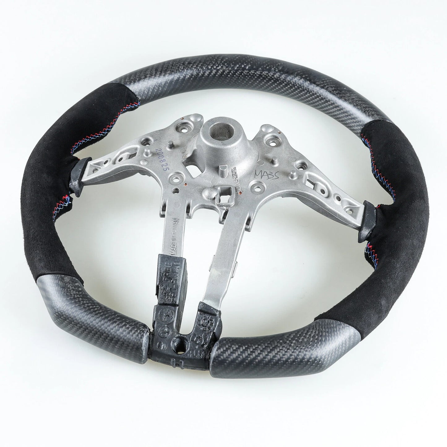 Steering Wheel Matte Carbon Suede for BMW F10 F11 F07 F12 F13 F06 F01 F02 (2010-2017)