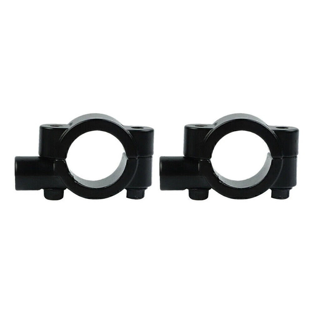 25MM M8 Rearview Handlebar Mirror Mount Holders for Motorcycle Black