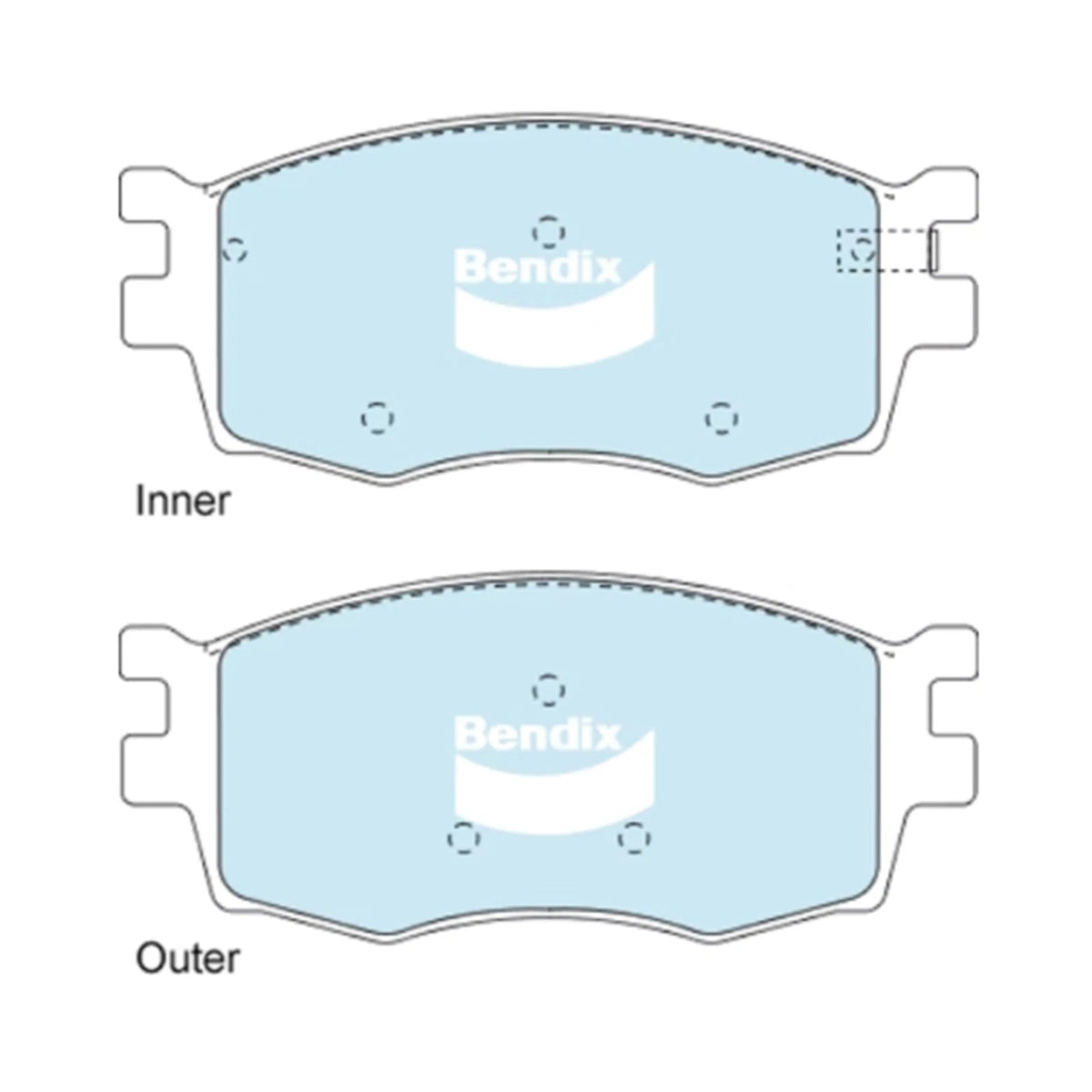 GCT Front Disc Brake Pad Set for Kia Rio JB 4cyl 1.4L 1.6L (2005-2011)