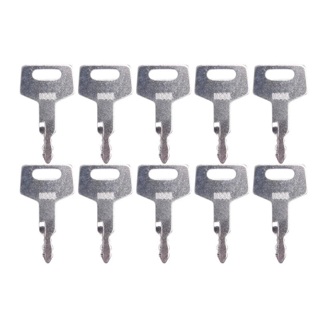 10Pcs Ignition Keys for Takeuchi Hitachi Gehl Case Heavy Equipment