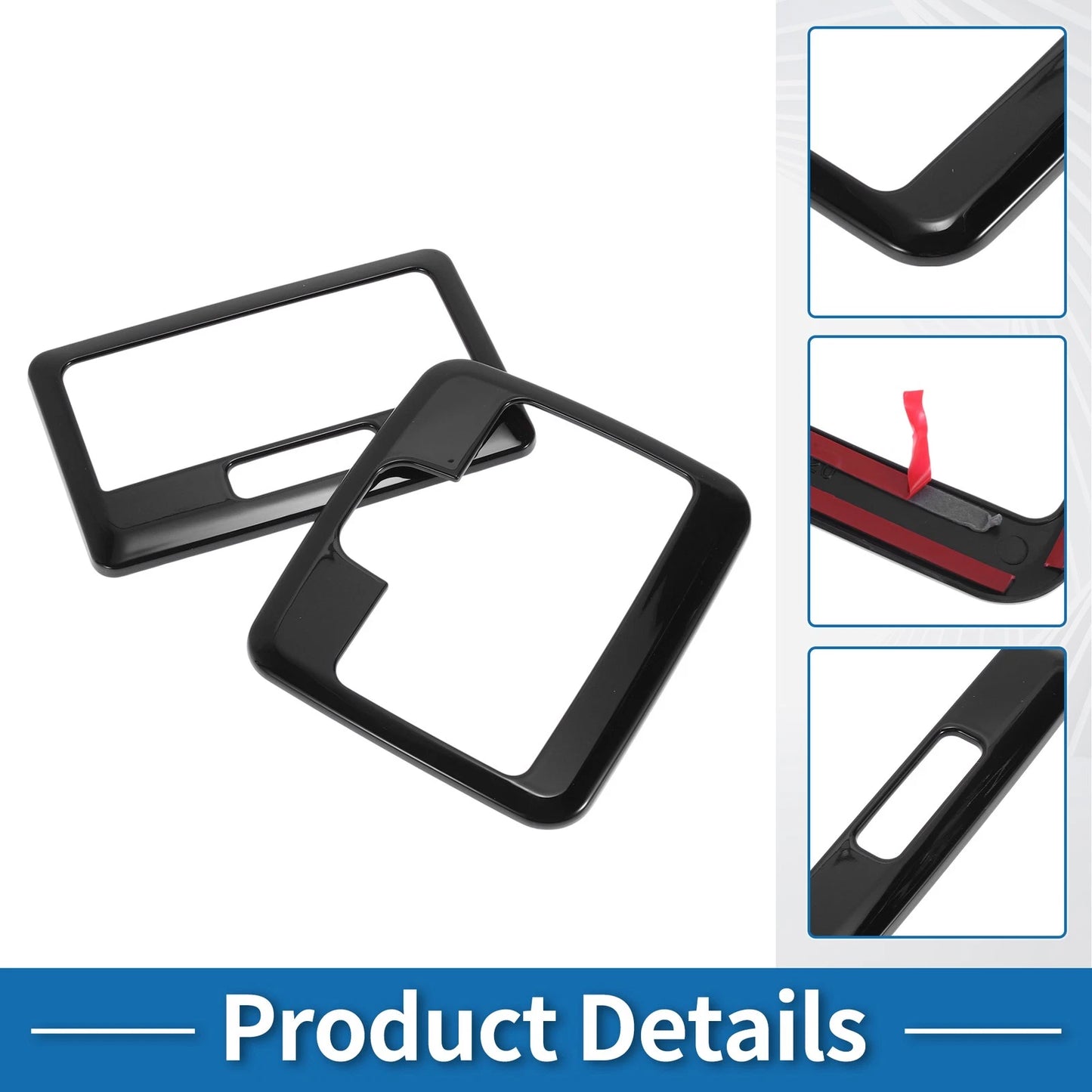 Front Row Light Trim Bezel for Suzuki Spacia Custom (2017-2024) Black