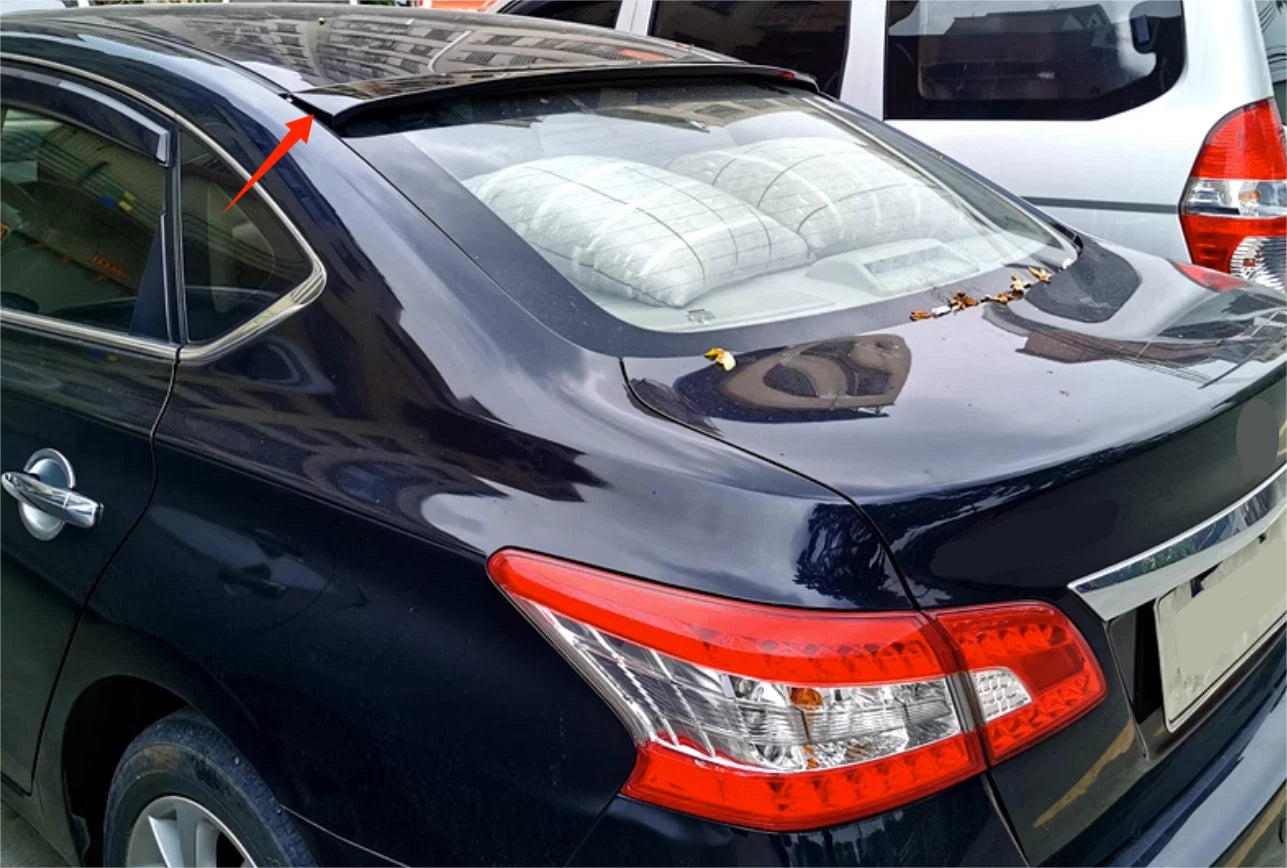 Rear Roof Spoiler Wing for Nissan Sentra 2013-2019 Glossy Black 4-Door