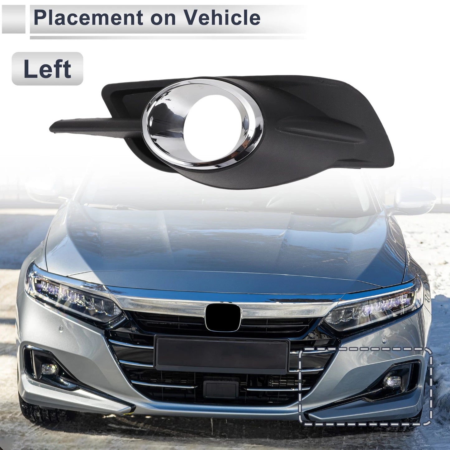 Front Left Fog Light Grill for Ford Mondeo (2001-2007)