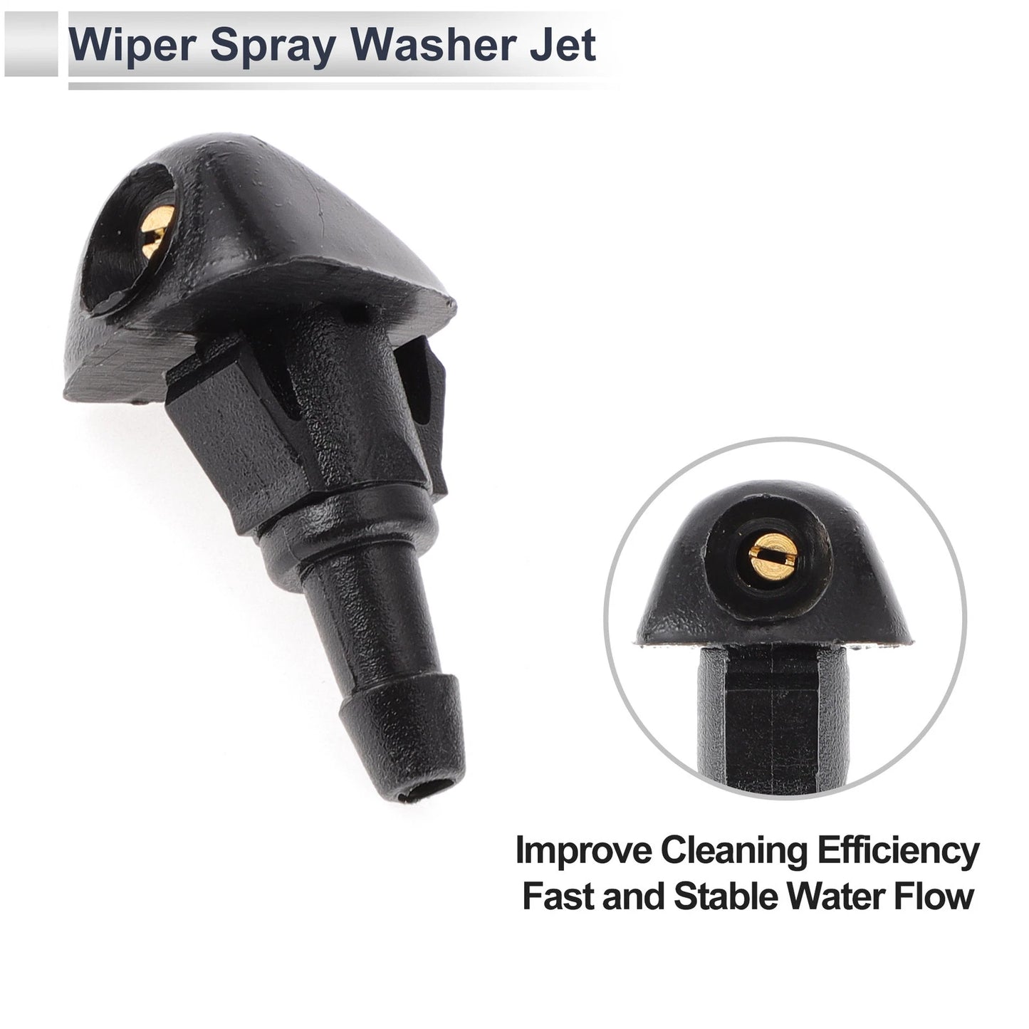 Washer Nozzle & 6 x Hose Connectors for Honda (No.76810SWAE01)