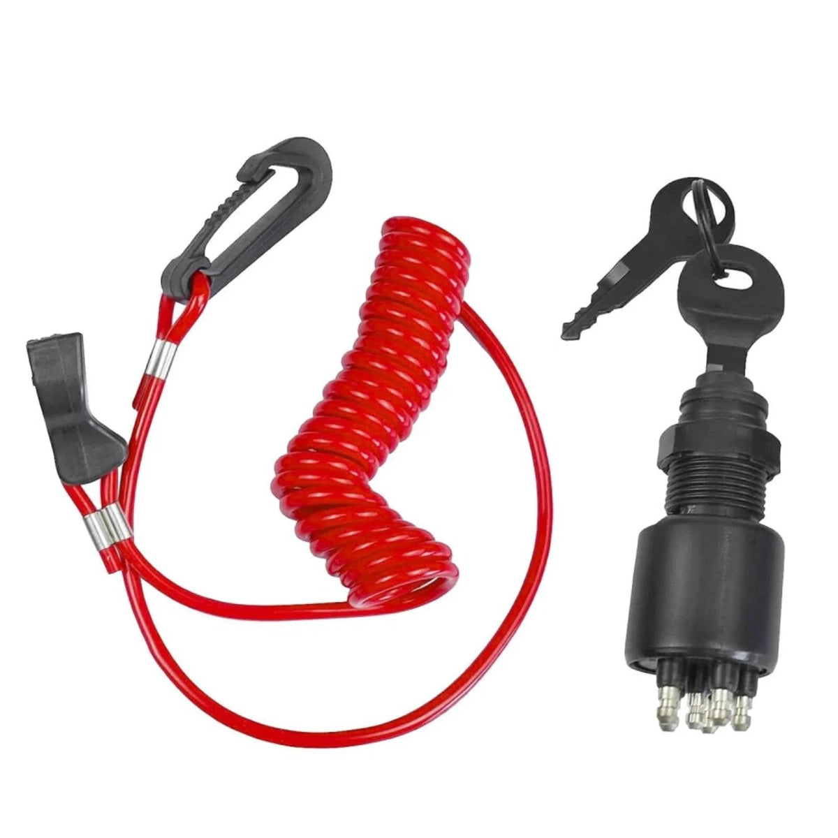 Evinrude Johnson OMC BRP E-TEC Outboard Ignition Switch with 2 Keys & Lanyard