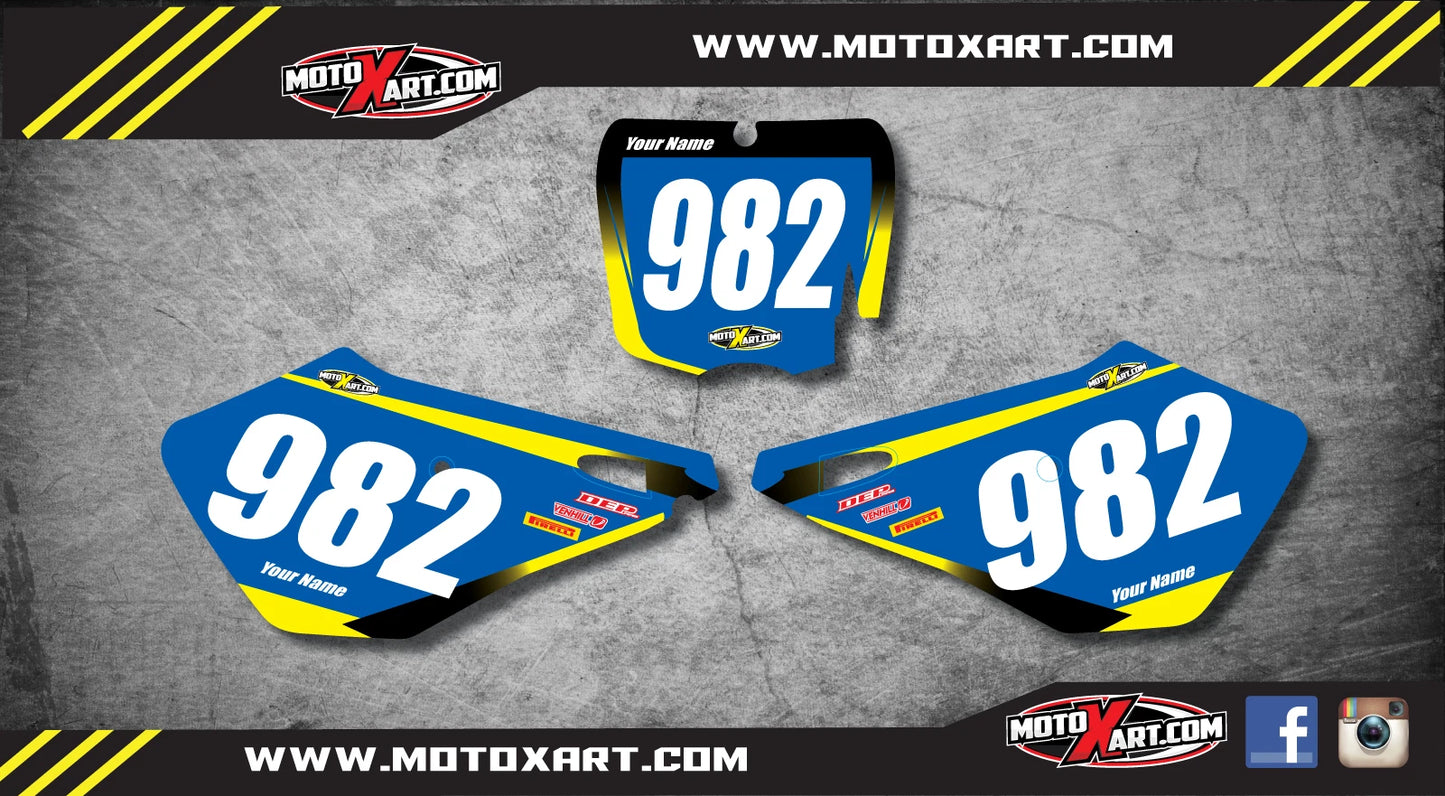 Cobra CX 50 SR King Custom Number Plates STORM STYLE Decals (2010-2016)