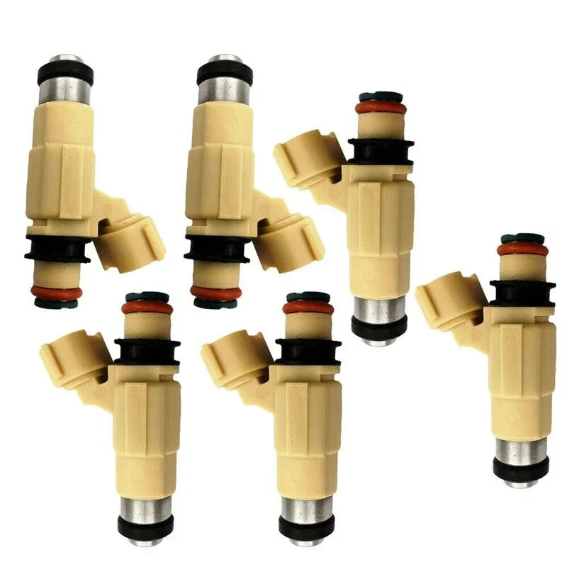 6pcs Fuel Injectors for Yamaha F200-F225 Outboard 2002-2012