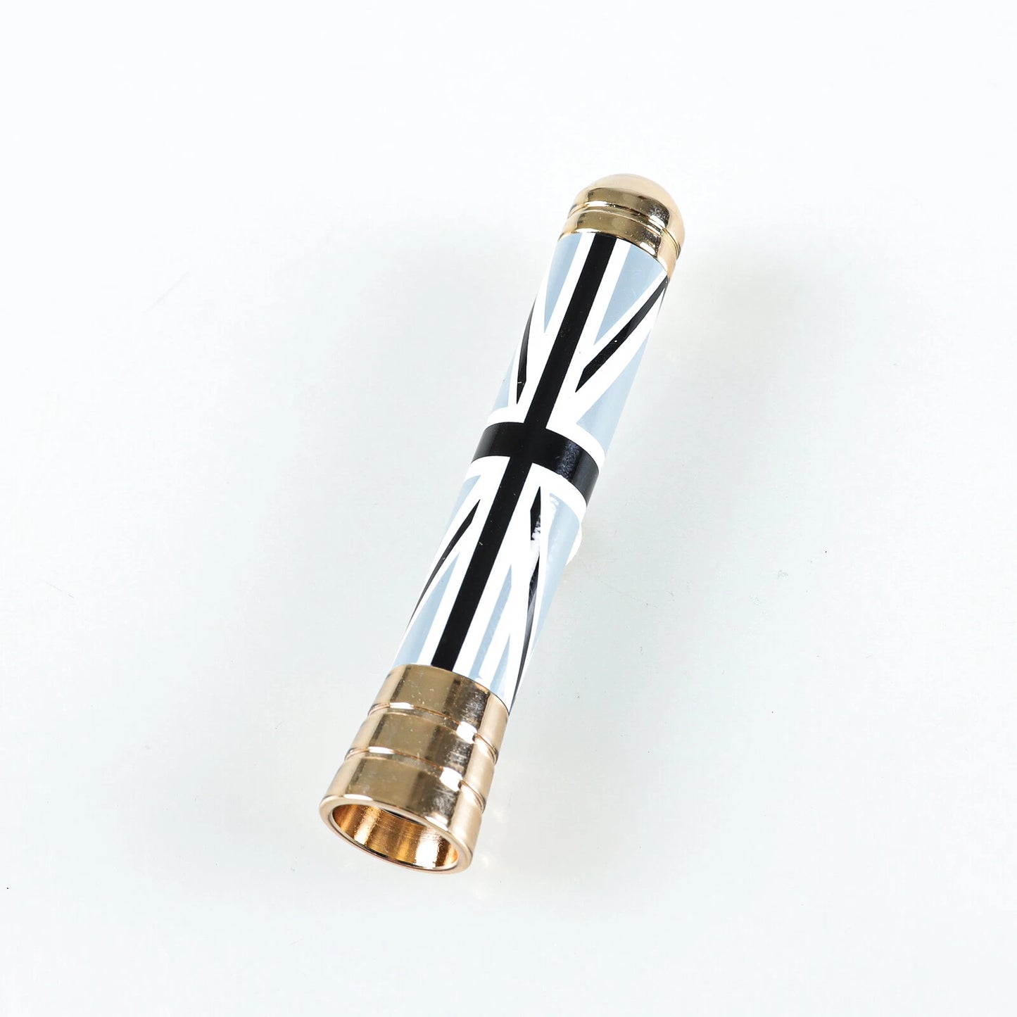 Black Union Jack & Gold Chrome Antenna for Mini Cooper (2001-2017)