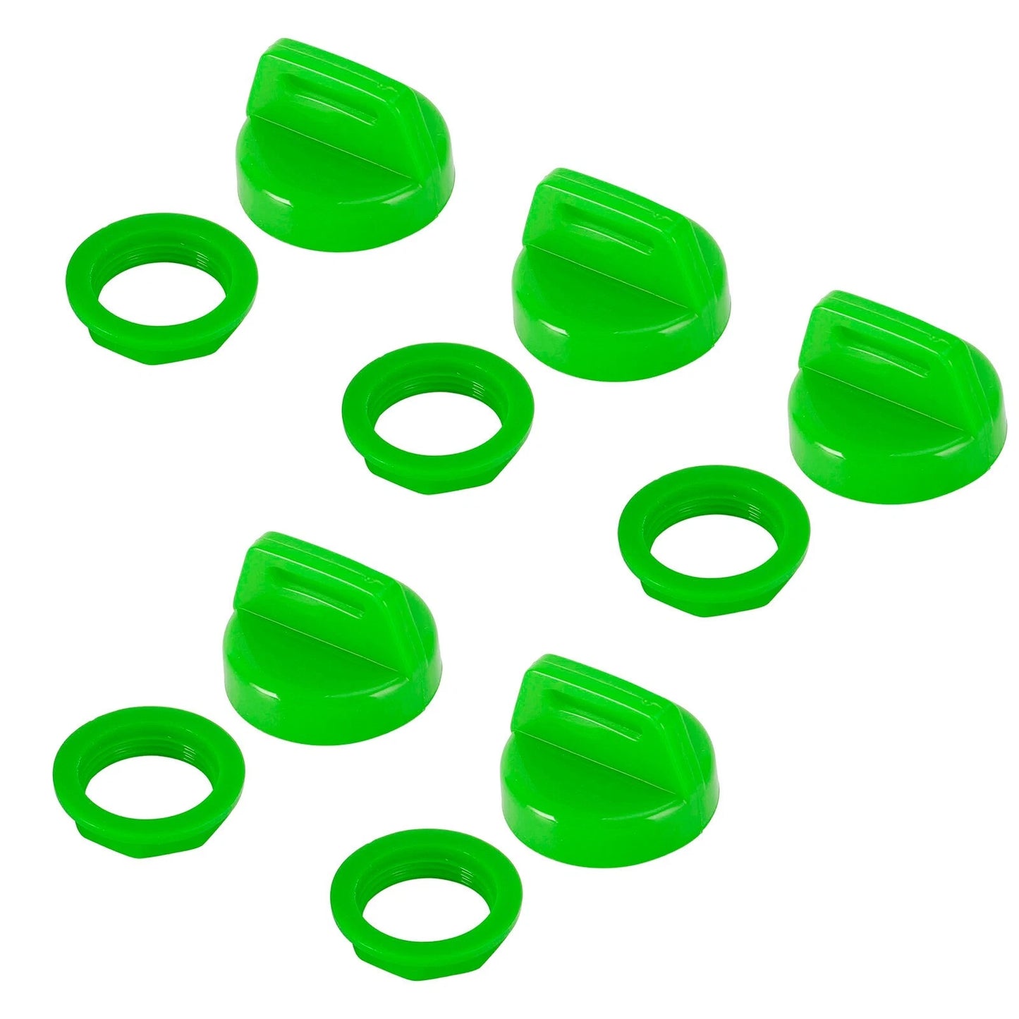 5 x Key Covers Green for Polaris Scrambler, Sportsman, Ranger, RZR (2007-2023)