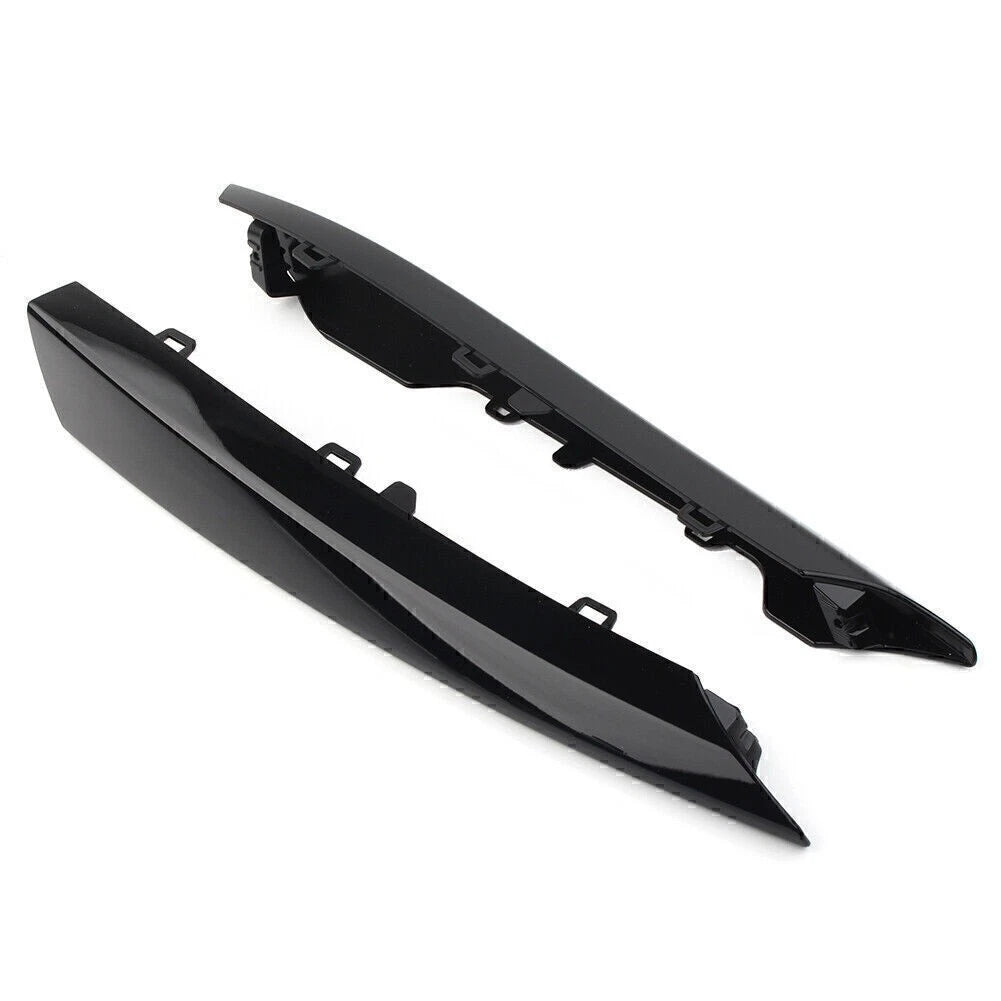 Front Bumper Grille Insert Covers for Jaguar XF (2012-2015) Black