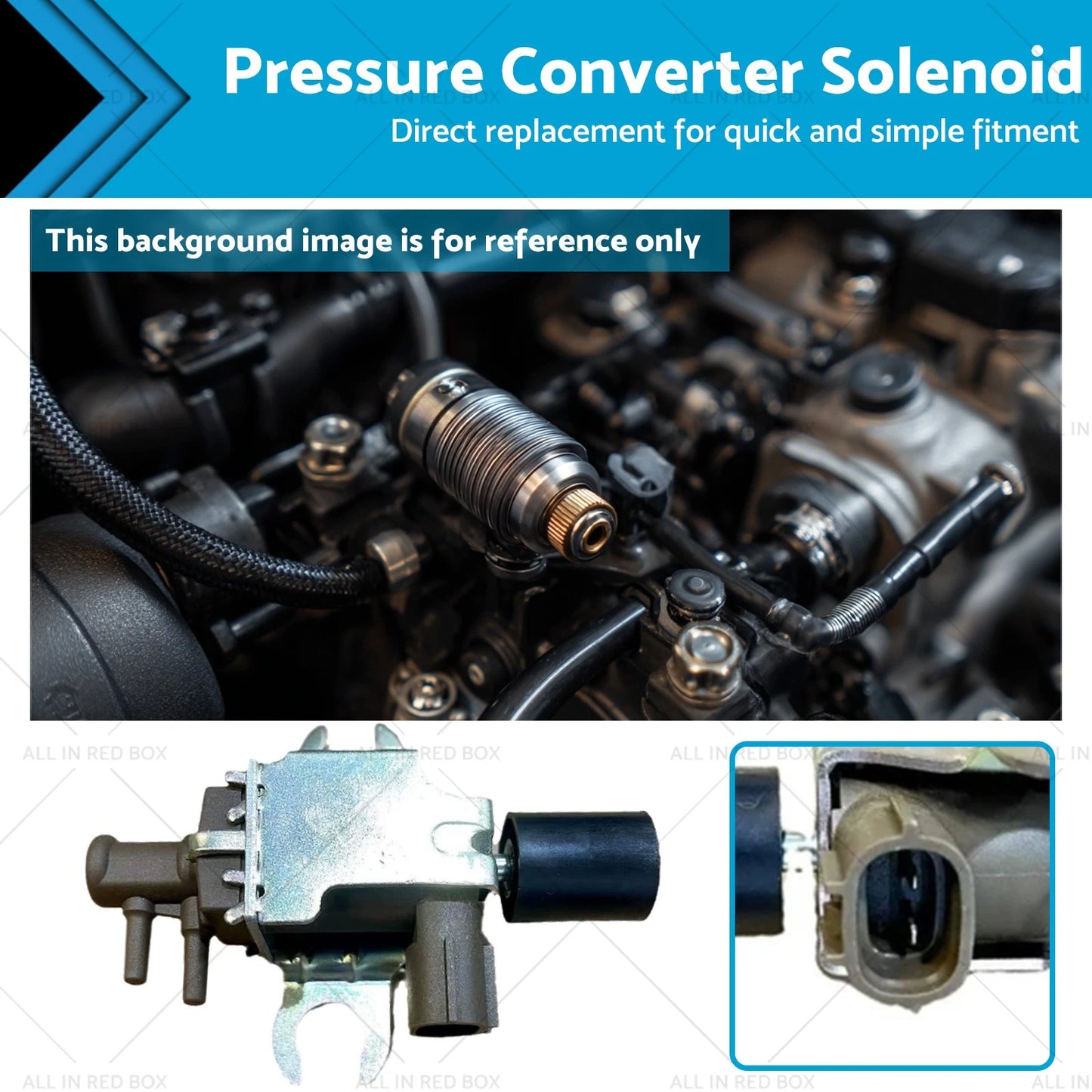 1x Pressure Converter Solenoid for Toyota Hilux 3.0 1KD-FTV (2005-2015)