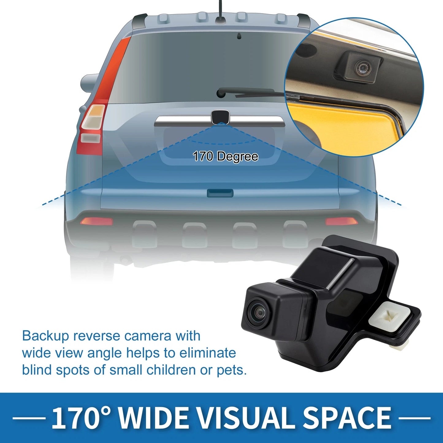 Rear View Backup Reverse Park Assist Camera for Toyota 4Runner (2016–2021)
