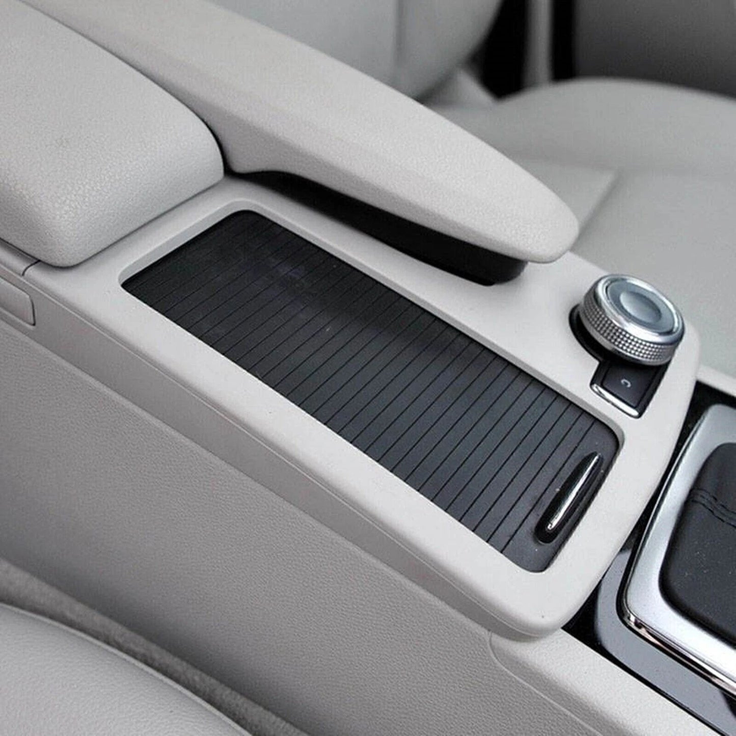 1x Gray Center Cup Holder Trim for Mercedes Benz W204 C/E Class (2007-2014)