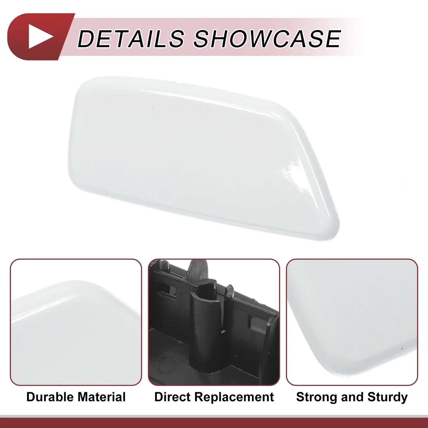 Washer Nozzle Cover Cap for Subaru Forester (2009-2012) White