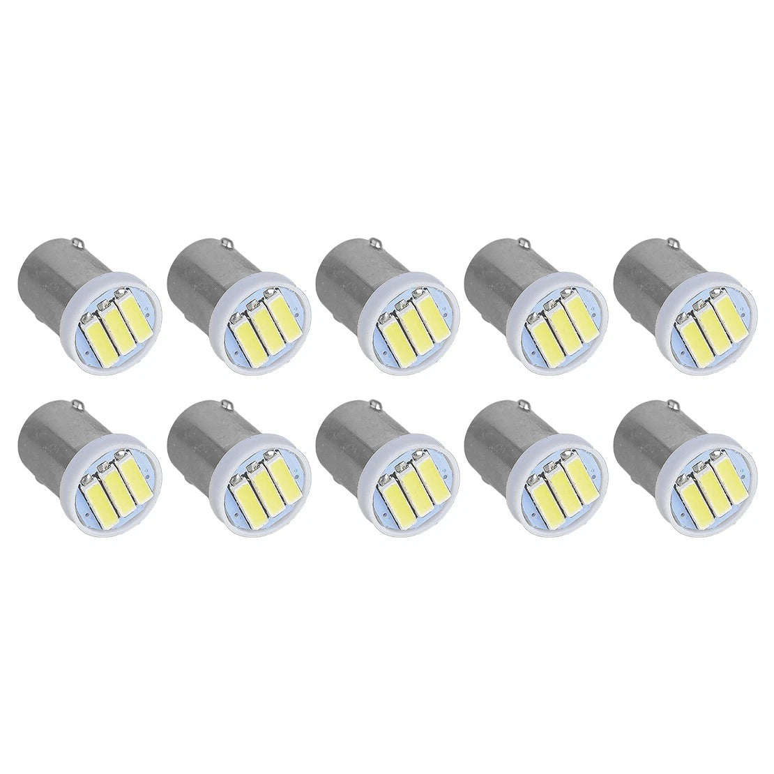 10 x BA9S T4W 7020 LED Dome Map Side Marker Bulbs for Car