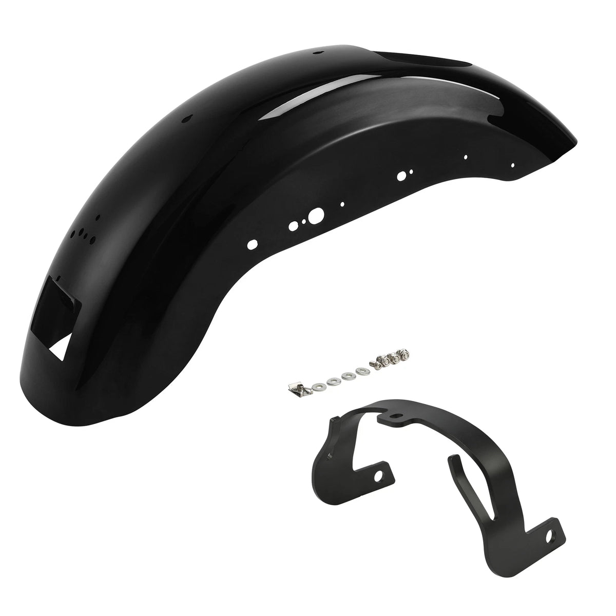 Black Rear Fender Mount Bracket for Harley Sportster XL883 XL1200 (2007-2009)