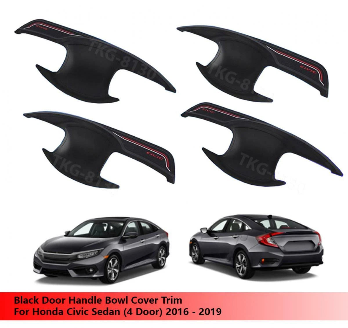 Door Handle Bowl Cover for Honda Civic Sedan (2016-2019)