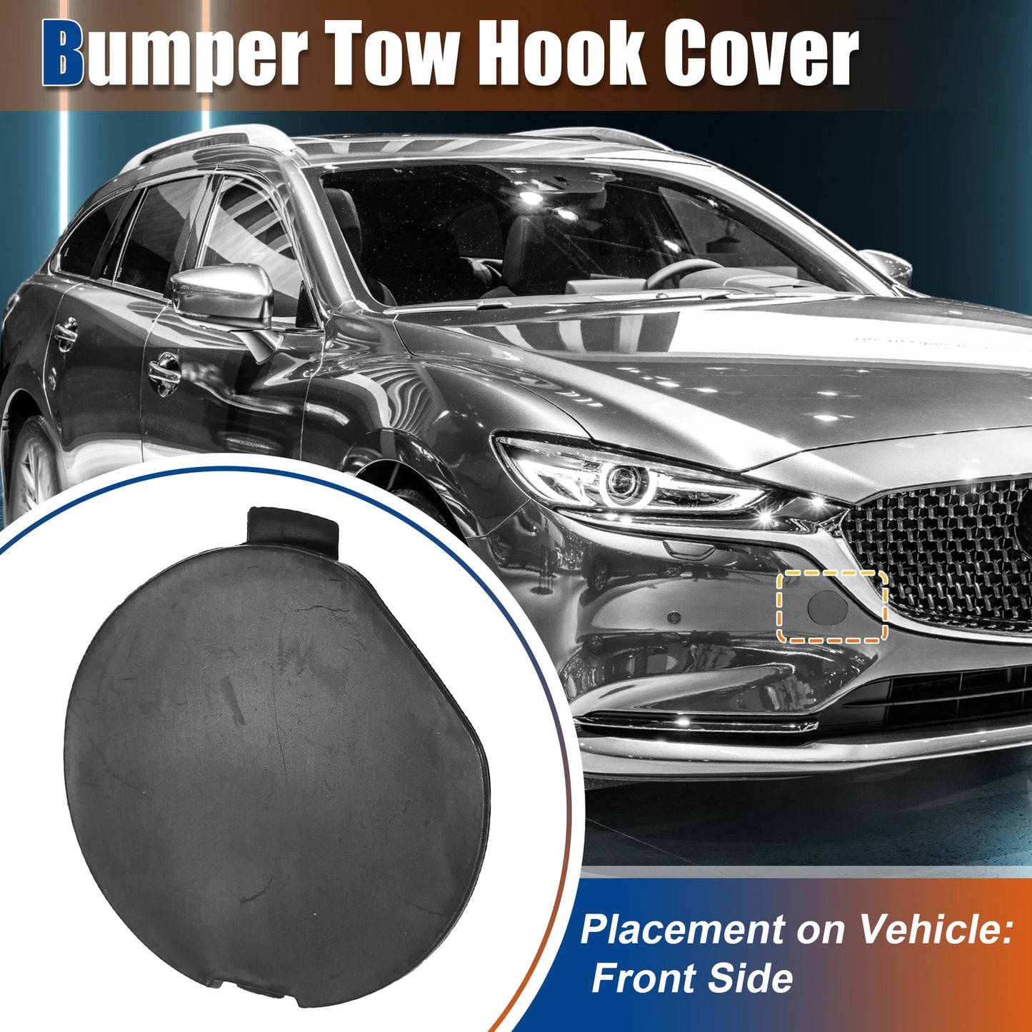 Tow Hook Cover for Mazda 6 Atenza (2018-2021) - Black