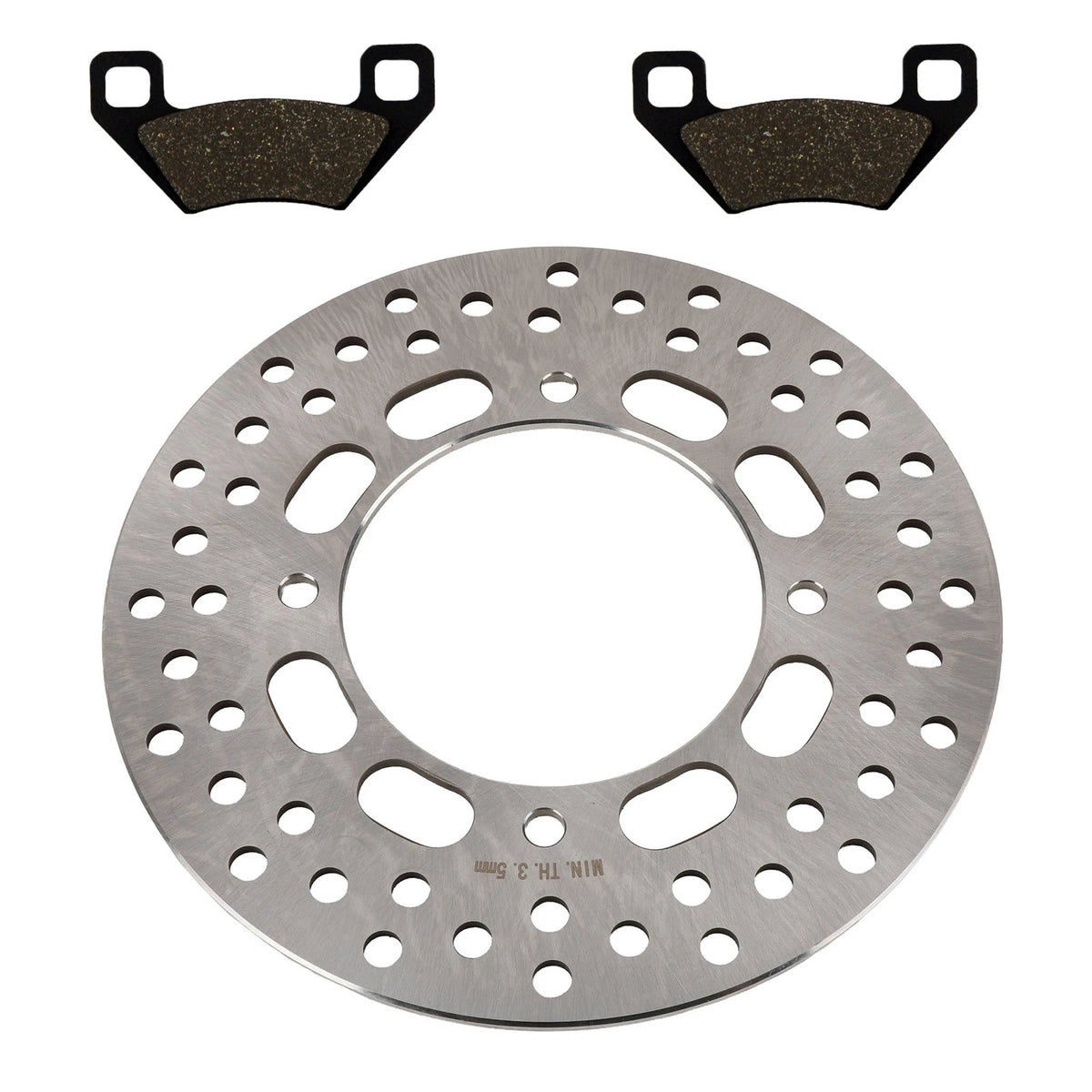 Rear Brake Rotor & Semi-Metallic Pads for Arctic Cat 425 4x4 Utility (2011–2012)