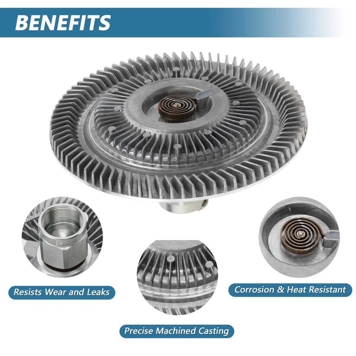 Engine Cooling Fan Clutch for Ford F-150 V6 4.2L (1997-1999)