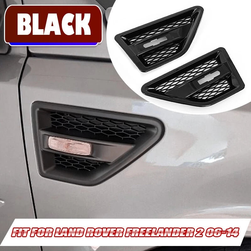 Side Fender Air Vent Grill Cover for Land Rover Freelander 2 LR2 (2006-2016)