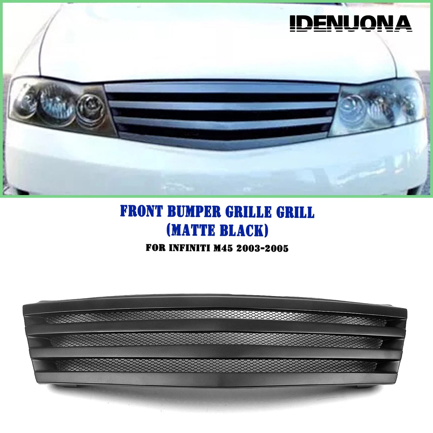 Fiberglass Front Bumper Grille for Infiniti M45 (2003-2005)