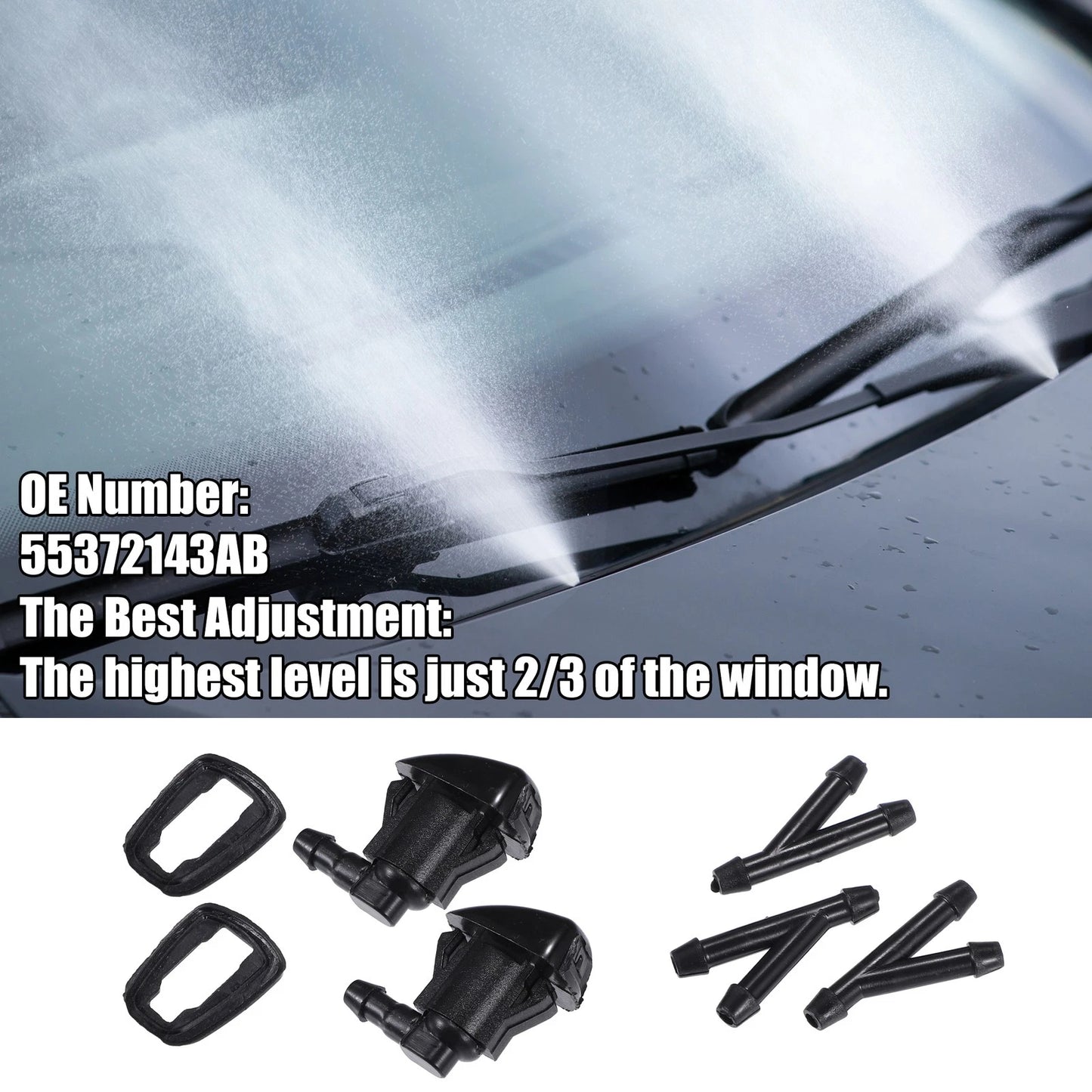Windshield Washer Nozzle Set for Jeep Grand Cherokee (2011-2020)