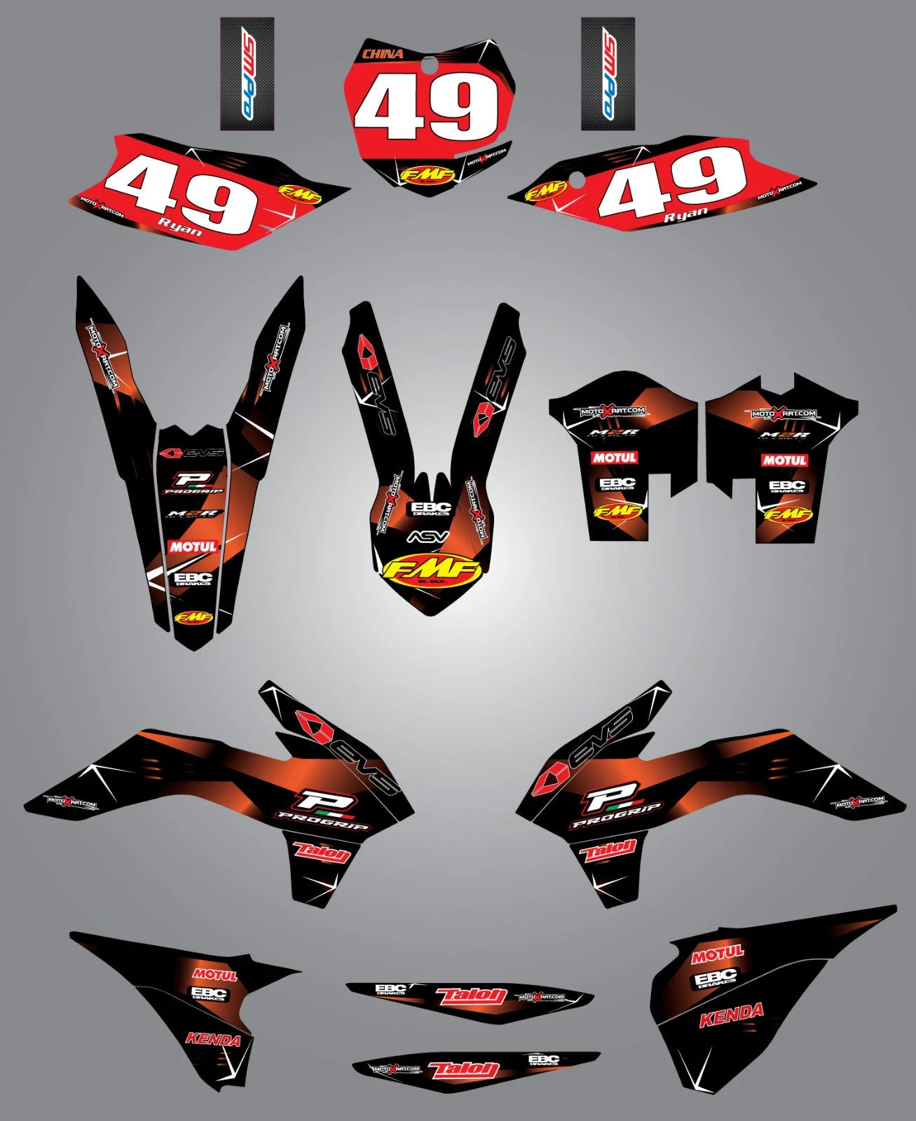 Custom Graphics Full Sticker Kit for KTM SX SXF (2013-2015)