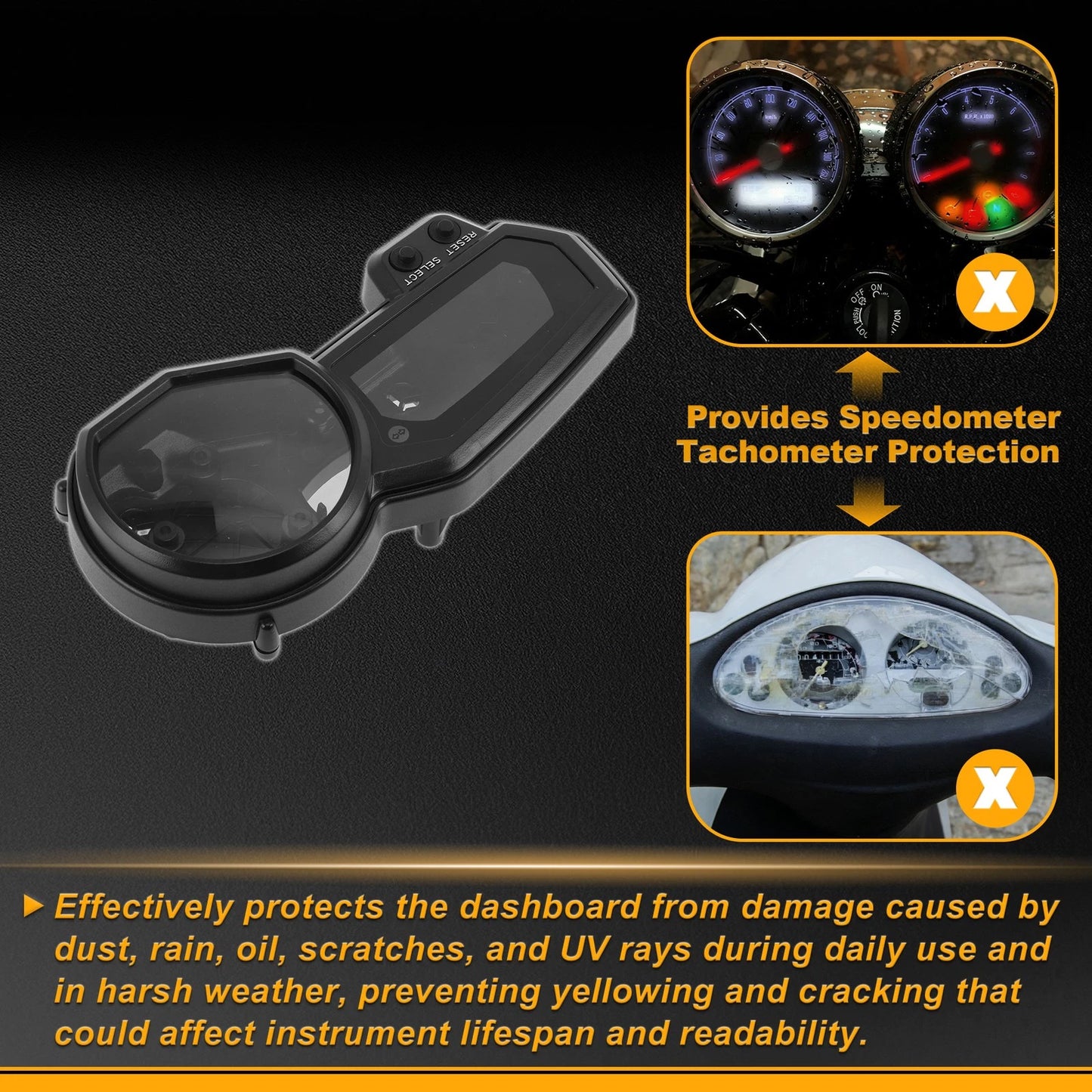Speedometer Cover / 1pc / Speedometer Cover for Yamaha FZ1 FZ1N FZ1S FZ6 FZ6N